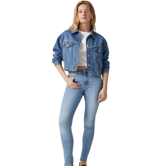 Levi’s 721 High Rise Skinny Jeans Size 32 Medium Wash Women's High Rise Jeans - Picture 14 of 16